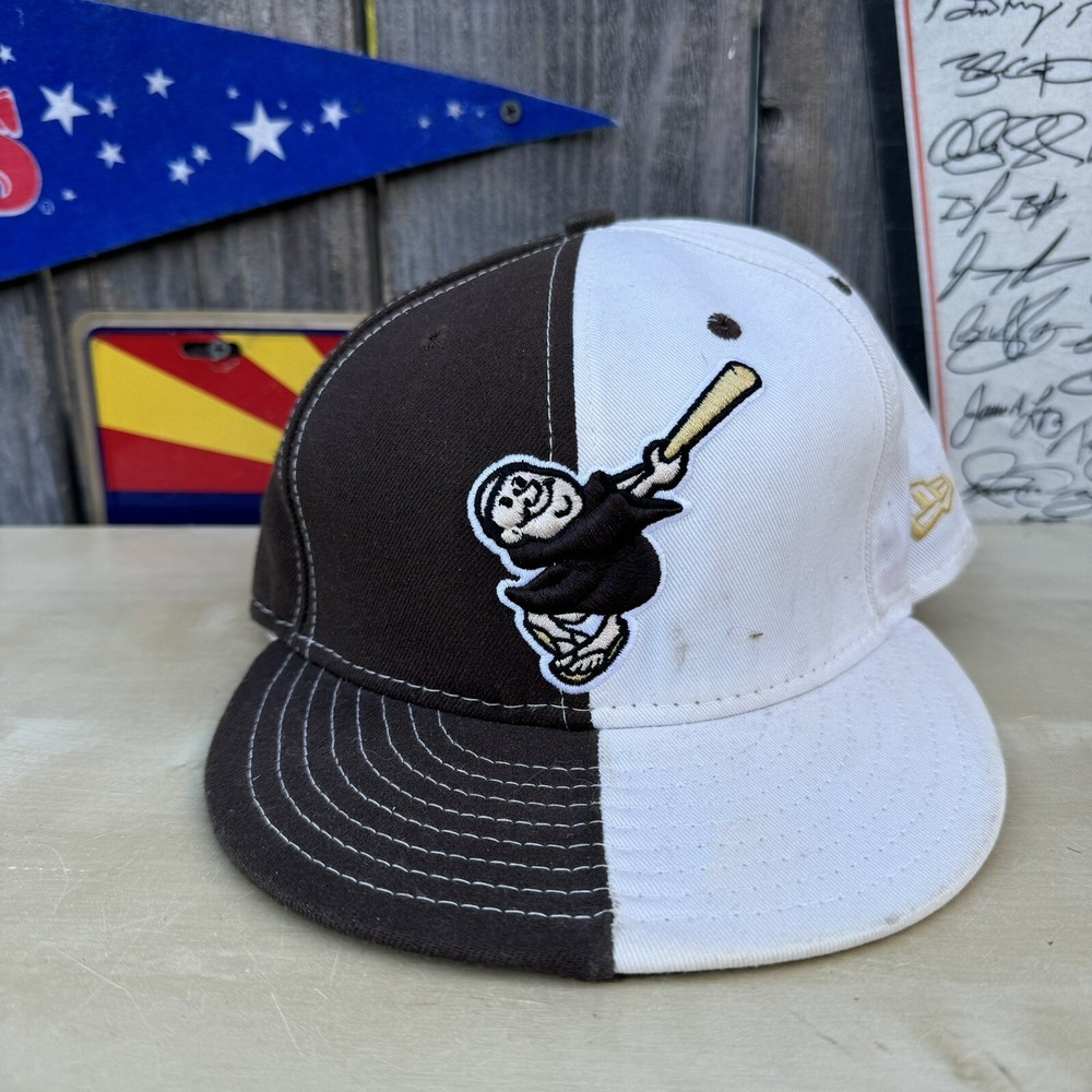 New Era 59FIFTY San Diego Padres Swinging Friar 40th White/Brown‎ Split 7 1/4